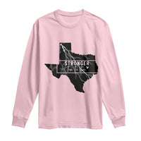 Strong Texas Long Sleeve Shirt Stronger Than The Storm Quote - Wonder Print Shop