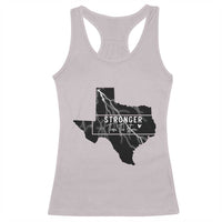 Strong Texas Racerback Tank Top Stronger Than The Storm Quote - Wonder Print Shop