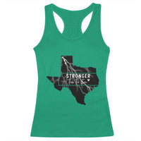 Strong Texas Racerback Tank Top Stronger Than The Storm Quote - Wonder Print Shop