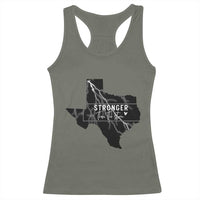 Strong Texas Racerback Tank Top Stronger Than The Storm Quote - Wonder Print Shop