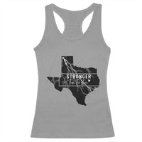 Strong Texas Racerback Tank Top Stronger Than The Storm Quote - Wonder Print Shop