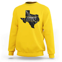 Strong Texas Sweatshirt Stronger Than The Storm Quote - Wonder Print Shop