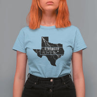 Strong Texas T Shirt For Women Stronger Than The Storm Quote - Wonder Print Shop
