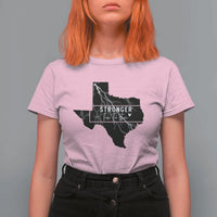 Strong Texas T Shirt For Women Stronger Than The Storm Quote - Wonder Print Shop