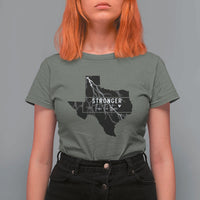 Strong Texas T Shirt For Women Stronger Than The Storm Quote - Wonder Print Shop
