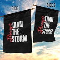 Stronger Than The Storm Garden Flag Positive Mindset Motivation - Wonder Print Shop