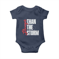 Stronger Than The Storm Baby Onesie Positive Mindset Motivation - Wonder Print Shop