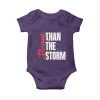 Stronger Than The Storm Baby Onesie Positive Mindset Motivation - Wonder Print Shop