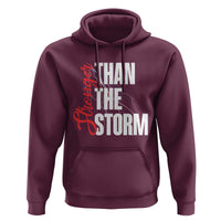 Stronger Than The Storm Hoodie Positive Mindset Motivation - Wonder Print Shop
