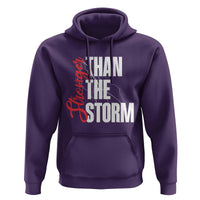 Stronger Than The Storm Hoodie Positive Mindset Motivation - Wonder Print Shop