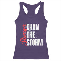 Stronger Than The Storm Racerback Tank Top Positive Mindset Motivation - Wonder Print Shop
