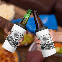 Arizona Cactus Vintage State Map Desert Gift 4 in 1 Can Cooler Tumbler - Wonder Print Shop