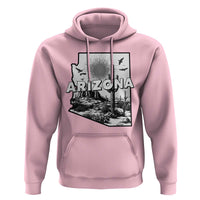 Arizona Cactus Vintage State Map Desert Gift Hoodie - Wonder Print Shop