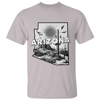 Arizona Cactus Vintage State Map Desert Gift T Shirt - Wonder Print Shop
