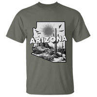 Arizona Cactus Vintage State Map Desert Gift T Shirt - Wonder Print Shop