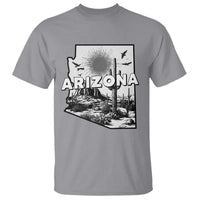 Arizona Cactus Vintage State Map Desert Gift T Shirt - Wonder Print Shop