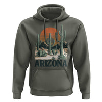 Arizona Desert Sunset Hoodie Vintage Cactus Grand Canyon State Gift - Wonder Print Shop
