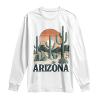 Arizona Desert Sunset Long Sleeve Shirt Vintage Cactus Grand Canyon State Gift - Wonder Print Shop