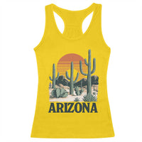Arizona Desert Sunset Racerback Tank Top Vintage Cactus Grand Canyon State Gift - Wonder Print Shop