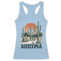 Arizona Desert Sunset Racerback Tank Top Vintage Cactus Grand Canyon State Gift - Wonder Print Shop