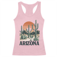 Arizona Desert Sunset Racerback Tank Top Vintage Cactus Grand Canyon State Gift - Wonder Print Shop