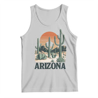 Arizona Desert Sunset Tank Top Vintage Cactus Grand Canyon State Gift - Wonder Print Shop
