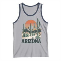 Arizona Desert Sunset Tank Top Vintage Cactus Grand Canyon State Gift - Wonder Print Shop