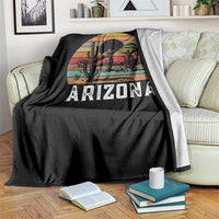 Arizona Throw Blanket Retro Desert Landscape Cactus Lover Gift - Wonder Print Shop