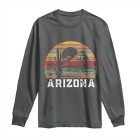 Arizona Long Sleeve Shirt Retro Desert Landscape Cactus Lover Gift - Wonder Print Shop
