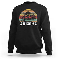 Arizona Sweatshirt Retro Desert Landscape Cactus Lover Gift - Wonder Print Shop