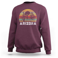Arizona Sweatshirt Retro Desert Landscape Cactus Lover Gift - Wonder Print Shop