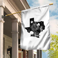 Western Pride Gift Garden Flag Cactus Texas Map With Cowboy Hat - Wonder Print Shop