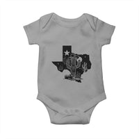 Western Pride Gift Baby Onesie Cactus Texas Map With Cowboy Hat - Wonder Print Shop