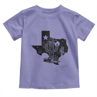Western Pride Gift Toddler T Shirt Cactus Texas Map With Cowboy Hat - Wonder Print Shop