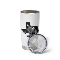 Western Pride Gift Tumbler Cup Cactus Texas Map With Cowboy Hat - Wonder Print Shop