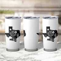 Western Pride Gift Tumbler Cup Cactus Texas Map With Cowboy Hat - Wonder Print Shop