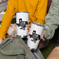 Western Pride Gift Tumbler Cup Cactus Texas Map With Cowboy Hat - Wonder Print Shop