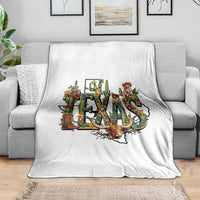 Texas Cowboy And Cowgirl Throw Blanket Vintage Cactus Gift Idea - Wonder Print Shop