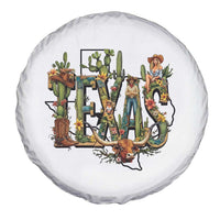 Texas Cowboy And Cowgirl Spare Tire Cover Vintage Cactus Gift Idea - Wonder Print Shop