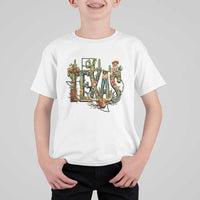 Texas Cowboy And Cowgirl T Shirt For Kid Vintage Cactus Gift Idea - Wonder Print Shop