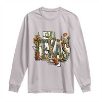 Texas Cowboy And Cowgirl Long Sleeve Shirt Vintage Cactus Gift Idea - Wonder Print Shop