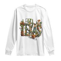 Texas Cowboy And Cowgirl Long Sleeve Shirt Vintage Cactus Gift Idea - Wonder Print Shop