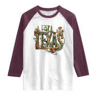 Texas Cowboy And Cowgirl Raglan Shirt Vintage Cactus Gift Idea - Wonder Print Shop