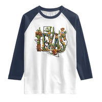 Texas Cowboy And Cowgirl Raglan Shirt Vintage Cactus Gift Idea - Wonder Print Shop