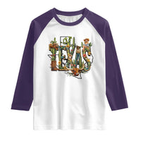 Texas Cowboy And Cowgirl Raglan Shirt Vintage Cactus Gift Idea - Wonder Print Shop