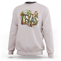 Texas Cowboy And Cowgirl Sweatshirt Vintage Cactus Gift Idea - Wonder Print Shop