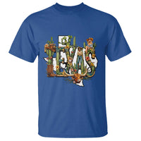 Texas Cowboy And Cowgirl T Shirt Vintage Cactus Gift Idea - Wonder Print Shop
