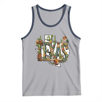 Texas Cowboy And Cowgirl Tank Top Vintage Cactus Gift Idea - Wonder Print Shop