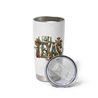 Texas Cowboy And Cowgirl Tumbler Cup Vintage Cactus Gift Idea - Wonder Print Shop