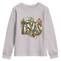 Texas Cowboy And Cowgirl Youth Sweatshirt Vintage Cactus Gift Idea - Wonder Print Shop